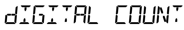 Digital Counter 7 font