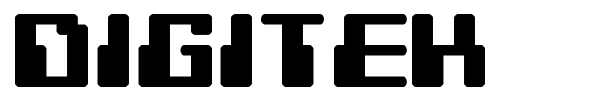 Digitek font