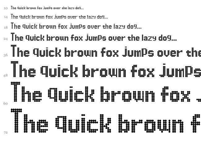 Dimelthoz 11x96 font waterfall