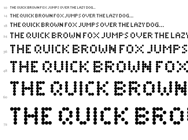Dimelthoz Mini font waterfall
