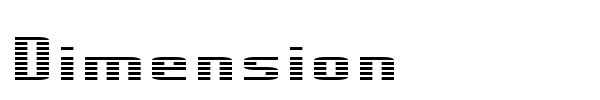 Dimension font