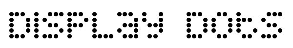 Display Dots font