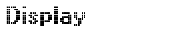 Display font
