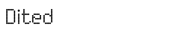 Dited font