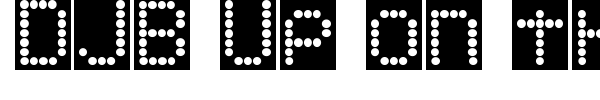 DJB Up on the Scoreboard font