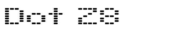Dot 28 font