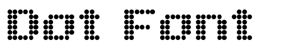 Dot Font font