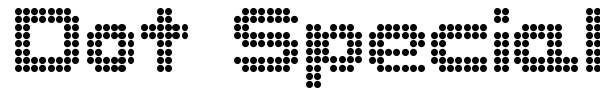 Dot Special + Kana font preview