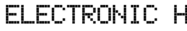 Electronic Highway Sign font