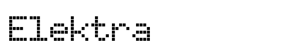 Elektra font