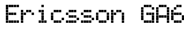 Ericsson GA628 font