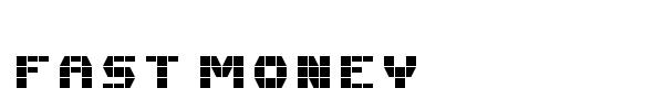 Fast Money font