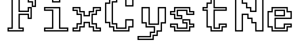 FixCystNeon font