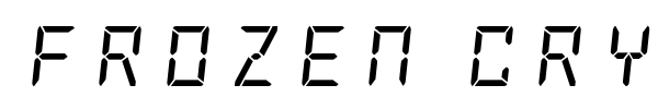 Frozen Crystal font