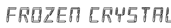 Frozen Crystal font preview