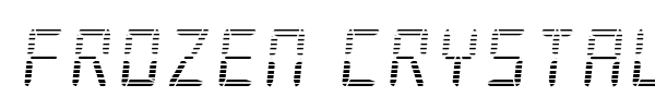Frozen Crystal font preview