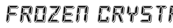 Frozen Crystal font preview
