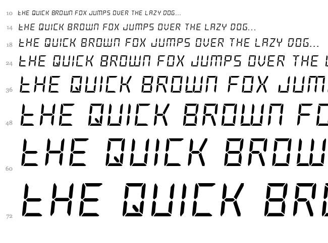 Frozen Crystal font waterfall