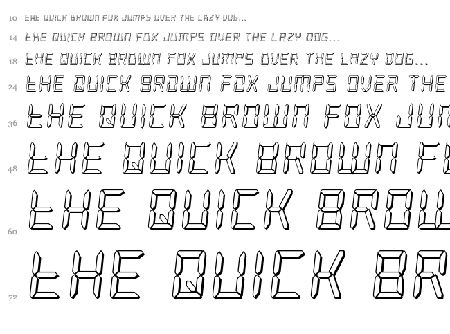 Frozen Crystal font waterfall