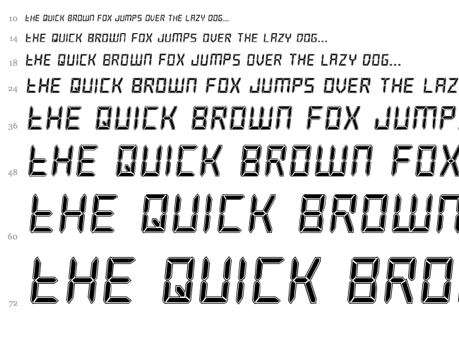 Frozen Crystal font waterfall