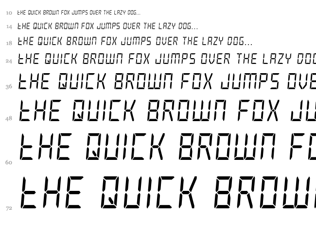 Frozen Crystal font waterfall
