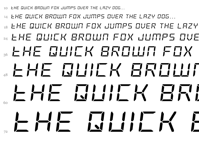 Frozen Crystal font waterfall