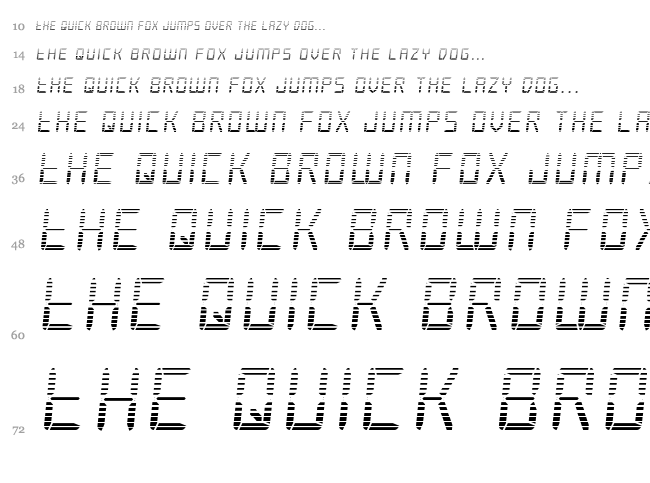 Frozen Crystal font waterfall
