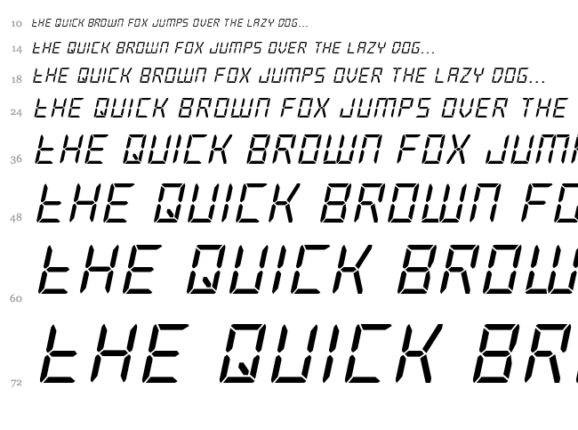 Frozen Crystal font waterfall