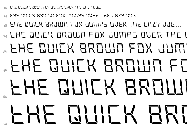Frozen Crystal font waterfall