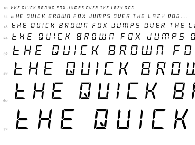 Frozen Crystal font waterfall