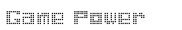Game Power font