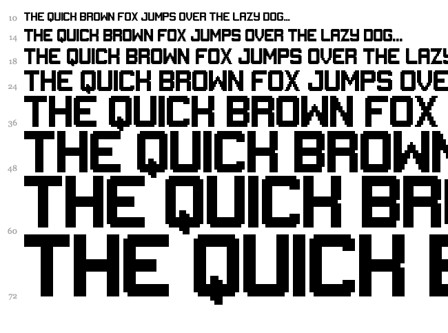 Gameplay font waterfall