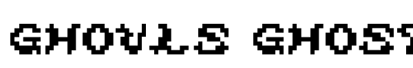 Ghouls Ghosts and Goblins font
