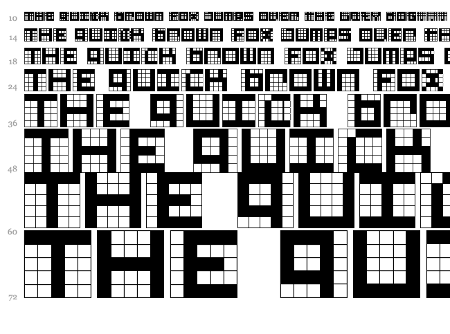 Give Me 5 font waterfall