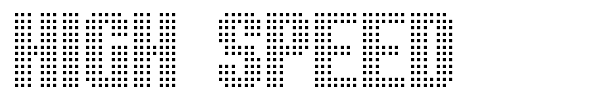 High Speed font