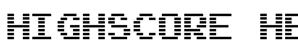 Highscore Hero font