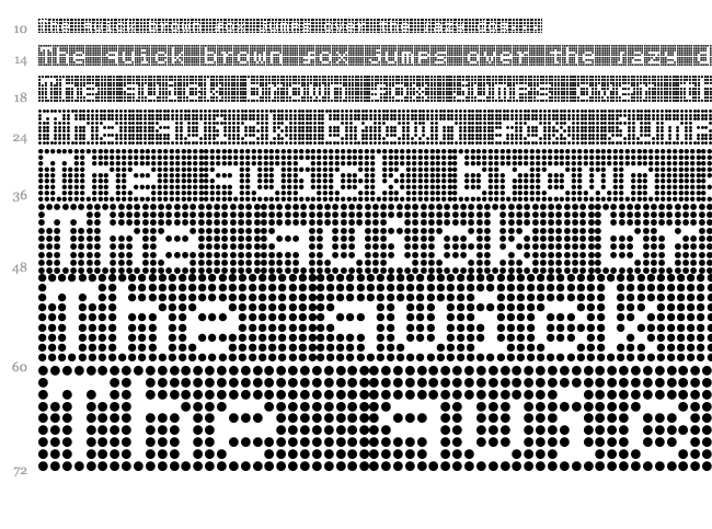 HNrumine font waterfall