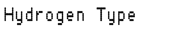 Hydrogen Type font