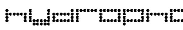 Hydrophonic font