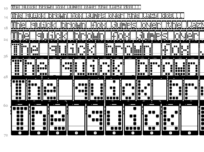 I Phone, You Phone font waterfall