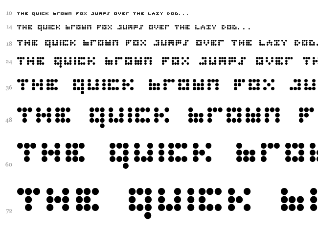 Imajix 9dot font waterfall