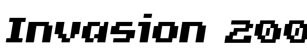 Invasion 2000 font