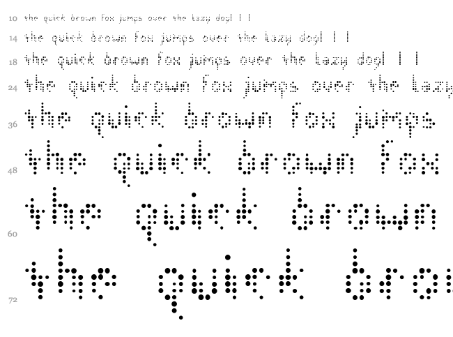ISL Sickness font waterfall