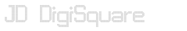 JD DigiSquare font