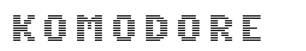 Komodore font