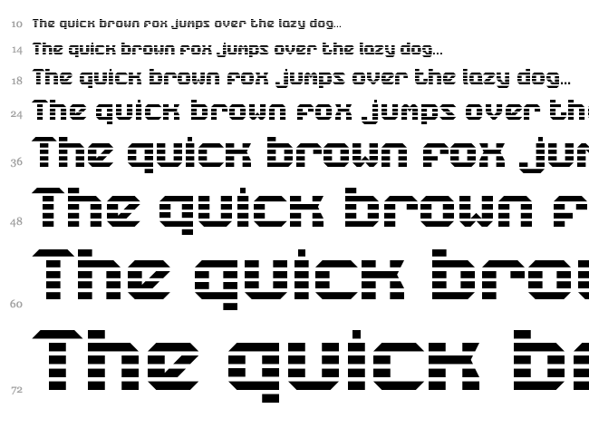 LBC Starlight font waterfall