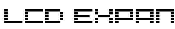 LCD Expanded font