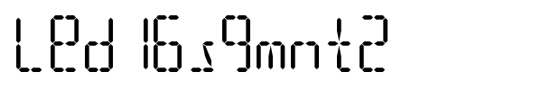Led16sgmnt2 font