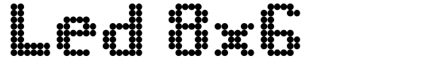Led 8x6 font