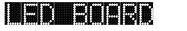 Led Board font